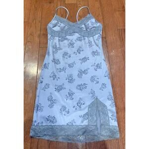 Motel Satin‎ Slip Dress Lace Floral Y2K Coquette Fairycore Lingerie M